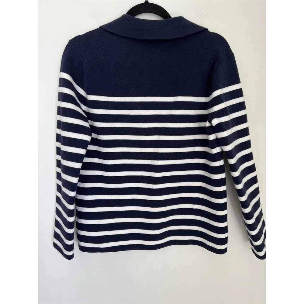 J. Crew Camille shrunken sweater blazer stripe Size Small Classic Career Preppy